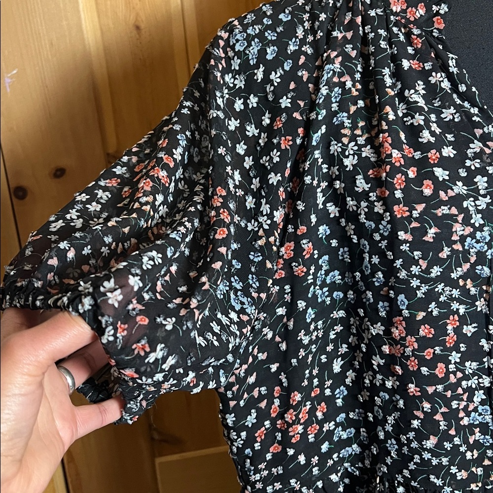 NWOT CeCe Clip-Dot Baby Doll Dress - Picture 7 of 9